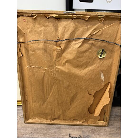 Set of Two Antique Lithograph framed and matted Oval Roman style columns - Picture 10 of 10